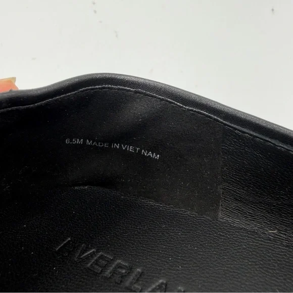 Everlane Black Leather The Day Mary Jane Flat in Size 6.5 - Picture 13 of 13